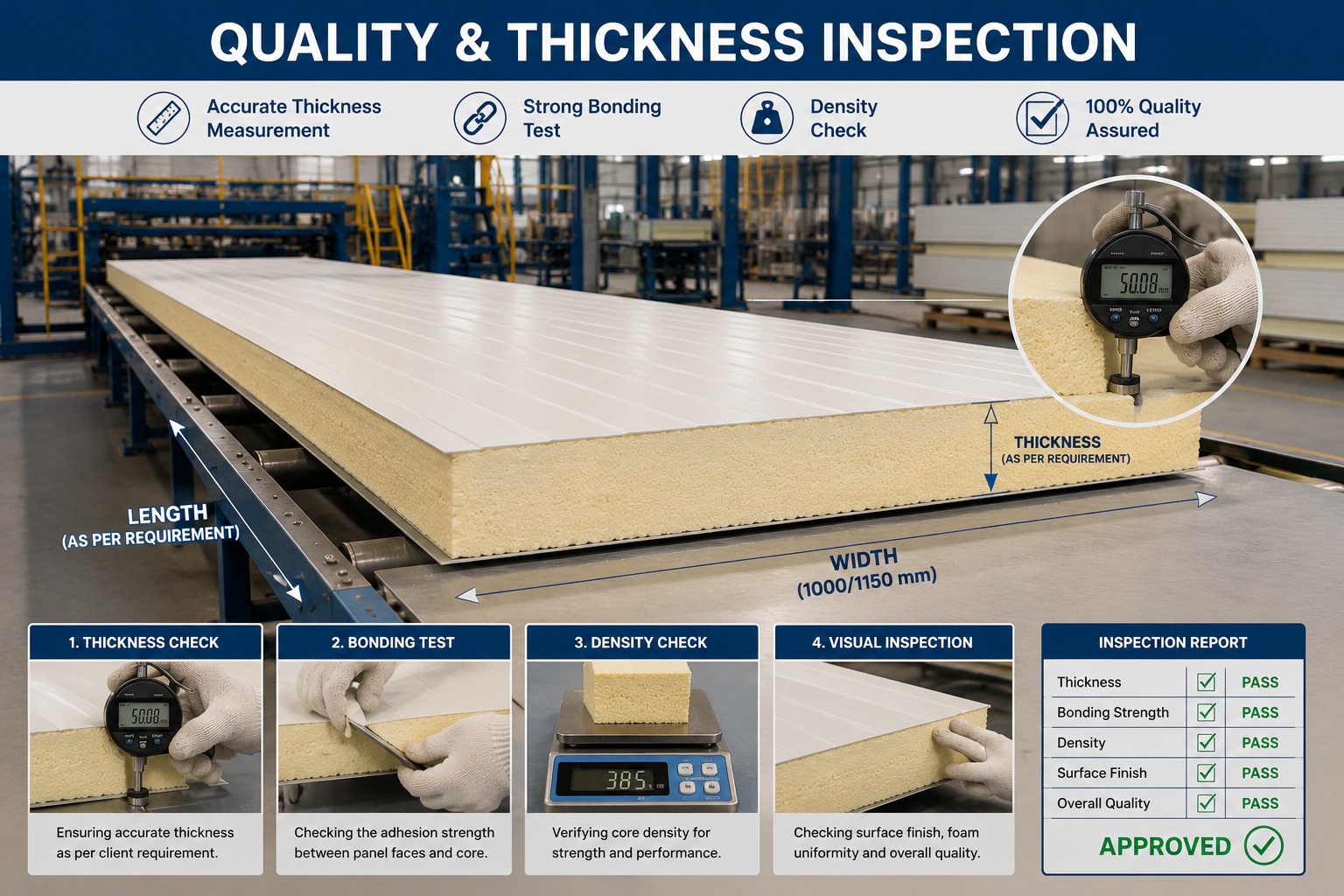 Quality & Thickness Inspection Bench